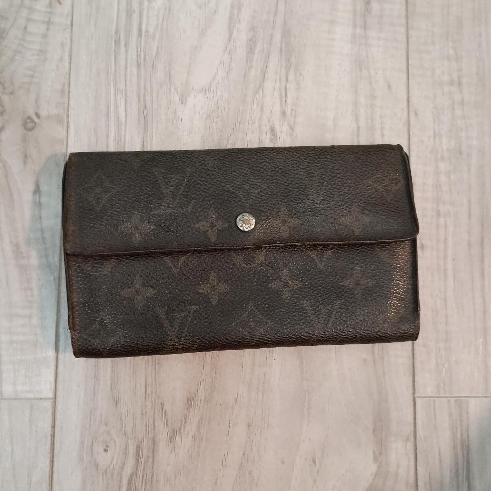 Louis Vuitton Porte Monnaie Monogram Pochette Credit Long Wallet - Picture 1 of 14